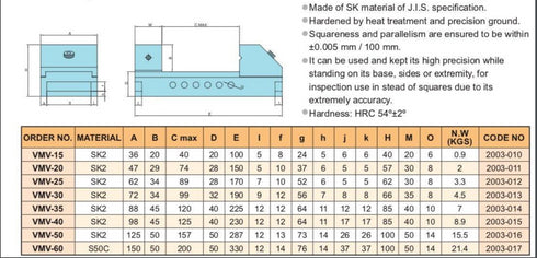 Μέγγενη Φρέζας Ακριβείας SK